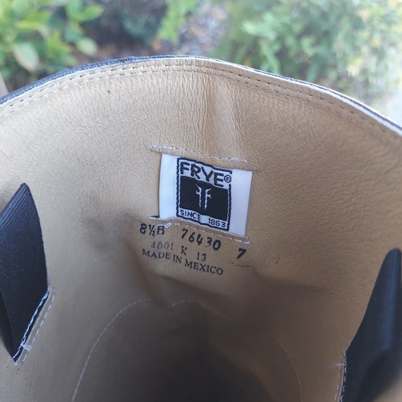 Frye Melissa Black Leather Boots Women's Size 8.5 - Picture 5 of 8